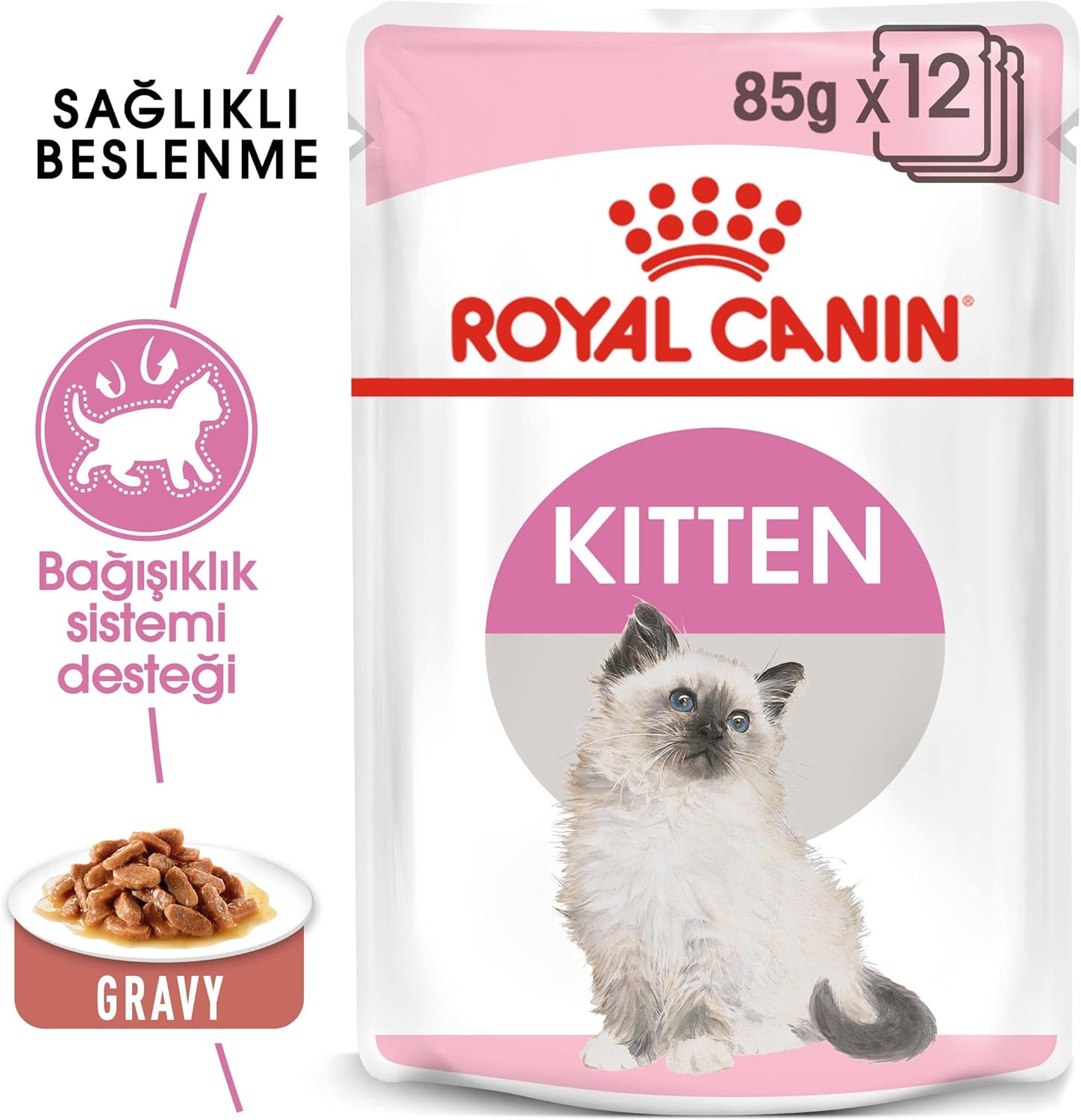 Royal Canin Feline Health Nutrition Kitten Gravy (WET FOOD - 85g Pouch)